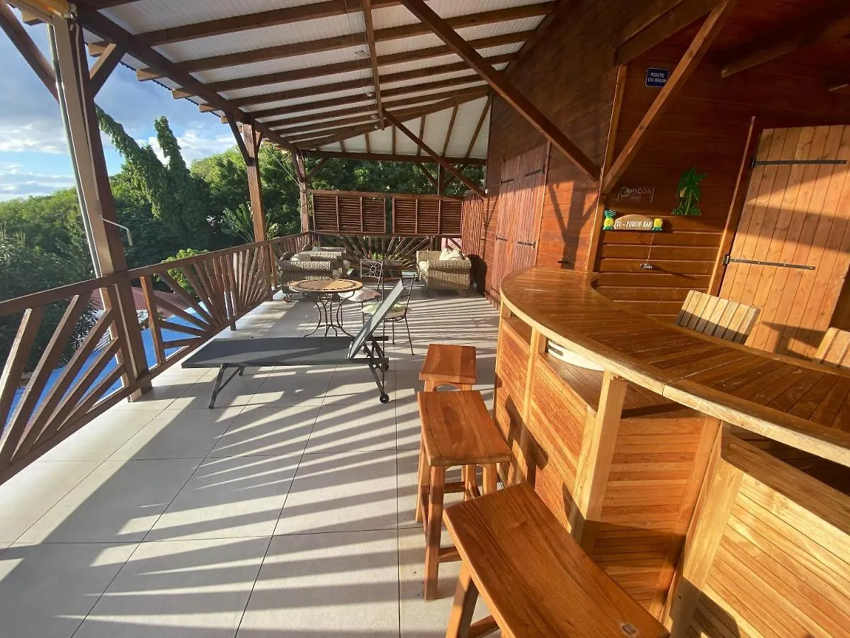 Villa Panoramique A Pointe-Noire Avec Vue Sur Mer Et Piscine غوادلوب